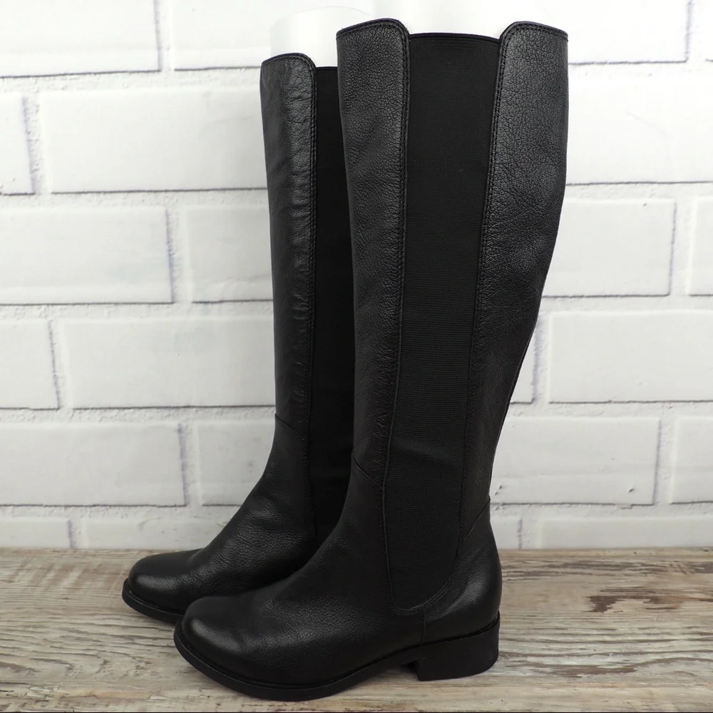 Cole Haan Jodhpur black leather riding boots 4.5